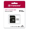 512GB Transcend 300S microSDXC UHS-I U3 V30 A1 CL10 Memory Card with SD Adapter 95MB/sec Image