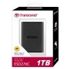1TB Transcend ESD270C Portable SSD USB 3.1 Type-C Black Image