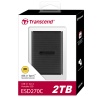 2TB Transcend ESD270C Portable SSD USB 3.1 Type-C Black Image