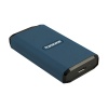 1TB Transcend ESD410C Portable SSD USB Type-A/Type-C Rugged Water-Resistant Dark Blue Image