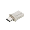 128GB Transcend JetFlash 890 Dual USB Flash Drive with USB3.1 and USB Type-C Connectors, Silver Image
