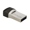 256GB Transcend JetFlash 890 Dual USB Flash Drive with USB3.1 and USB Type-C Connectors, Silver Image
