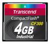 4GB Transcend CF 300X Speed SLC Industrial CompactFlash Memory Card Image