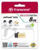 8GB Transcend Jetflash 380G OTG USB2.0 Flash Drive - Gold Edition Image