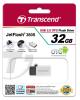 32GB Transcend Jetflash 380S OTG USB2.0 Flash Drive - Silver Edition Image
