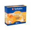 Verbatim AZO DVD-R 4.7GB 16X Branded 10-Pack Slim Jewel Case  Image