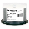 Verbatim Blu-Ray BD-R 97338 25GB 6X White Thermal Printable 50-Pack Spindle Image