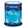 Verbatim CD-R 700MB 52X Branded 100-Pack Spindle Image