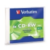 Verbatim CD-RW 80Min 700MB 2X-4X Branded 1-Pack Slim Jewel Case Box Image