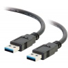 C2G 10FT SuperSpeed USB Type-A Male to USB Type-A Male Cable - Black Image