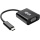 Tripp Lite USB-C Male to VGA with USB3.1 Female Adapter Cable - Black