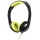 NGS Speedy - Foldable Stereo Headphones with Built-in Microphone - Yellow