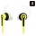 NGS Racer - Sport Earphones with Tangle Free Cable and Built-in Microphone - Yellow