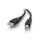 C2G 2.0m USB2.0 USB Type-A to Type-B Printer Extension Cable Black