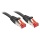 Lindy Rj45/Rj45 Cat6 1m networking cable Black S/FTP (S-STP)