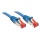 Lindy RJ-45 Cat.6 S/FTP 0.5m networking cable Blue Cat6 S/FTP (S-STP)