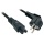 Lindy 2m, CEE 7/7 - IEC 320 C5 Black CEE7/7 C5 coupler