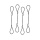 Lindy Cable Adapter Tethers - Pack of 4