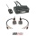 Lindy 2 Port DVI-D Single Link, USB 2.0 and Audio KVM Switch Compact