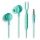 NGS Cross Drift, In-Ear Wired Headphones with 3.5mm Jack, Microphone and Control Buttons, Mint