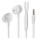 NGS Cross Drift, In-Ear Wired Headphones with 3.5mm Jack, Microphone and Control Buttons, White