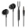 NGS Cross Drift, In-Ear Wired Headphones with 3.5mm Jack, Microphone and Control Buttons, Black