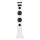 NGS 50W Wireless BT Tower Speaker with Stereo Output and Remote Control, Sky Charm White