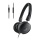 NGS Cross Hop, Wired Headphones with Integrated Microphone, Black