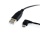 StarTech 3ft Micro USB Type-A to Left Angle Micro USB Type-B Cable Black