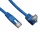 Tripp Lite 3.05M RJ45 Right Angle Up Male to RJ45 Male Cat6 Gigabit Molded Patch Cable - Blue