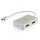 C2G 4-Port USB Type C with USB Type A Hub - Silver