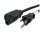 StarTech 6FT 14 AWG NEMA 5-15R Male To NEMA 5-15P Female Power Extension Cable - Black