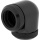 Corsair Hydro X Series XF 90° Hardware Cooling Accessory Fitting - Black, 2-Pack