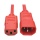 3FT Tripp Lite C14 To C13 Power Extension Cable - Red