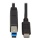 1.7FT Tripp Lite USB-C Male to USB-B Male Cable - Black