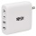 Tripp Lite 4-Port Compact USB Wall Charger - White