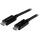 StarTech Thunderbolt 3 Cable 0.5 m (1.6 ft) Male/Male Black