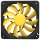 Reeven Cold Wing 12 120mm 2000RPM Case Fan Yellow