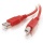 C2G 6.6ft USB 2.0-A to USB-B Cable - Red
