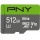 512GB PNY Elite microSDXC UHS-1 U1 V10 Memory Card w/Adapter