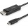 Startech 6ft DisplayPort to USB-C Cable - Black 