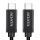 AData USB-C to USB-C 3.1 Gen2 (Reversible) Cable - Black - 100 cm