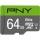 PNY Elite Class microSDXC CL10 UHS-1 Flash Memory Card - 64GB