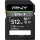 PNY Elite-X SDXC CL10 UHS-I U3 V30 Flash Memory Card - 512GB