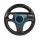 Racing Steering Wheel for Nintendo Wii Black Colour