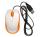 NEON Optical Mouse USB2.0 Dual-button with scroll-wheel Compact size White/Orange
