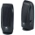 Logitech S120 3.5mm 2.3 Watt Mini Stereo Speakers - Black