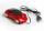 Optical USB Mouse Black/Red Racing Car Design Dual-button with LED lights and scroll-wheel