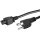 C2G 6ft 18 AWG 3-Slot NEMA 5-15P to IEC320 C5 Laptop Power Cable - Black